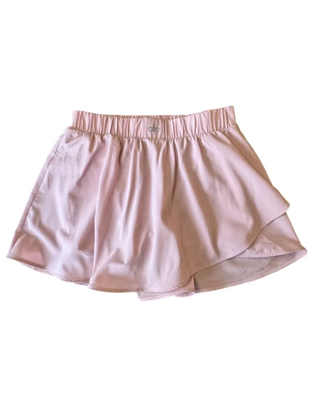 ALO YOGA Freestyle Skirt Ballet Pink Womens XS Skort Built-In Pocket Shorts